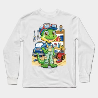 Tiny Dragon's Garage Long Sleeve T-Shirt